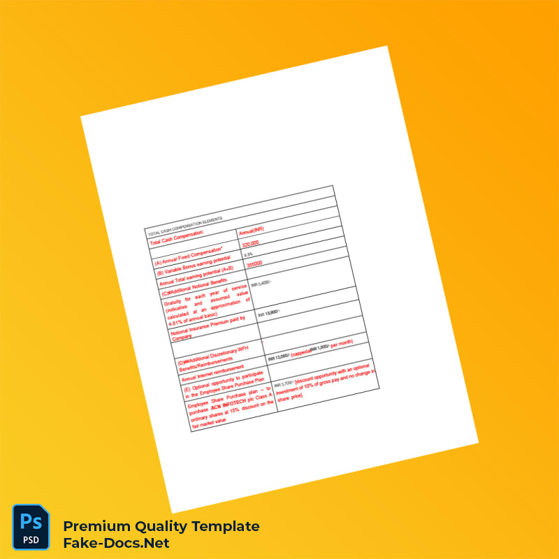 Acn Infotech Employment Verification Letter Template (Word & PDF) 6 page Acn Infotech Employment Verification Letter Template (Word & PDF) 6 page