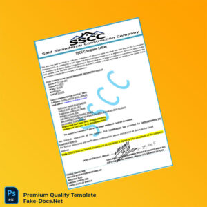 Afghanistan SSCC Employment Verification Letter Template (Word & PDF) Afghanistan SSCC Employment Verification Letter Template (Word & PDF)