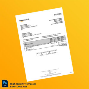 Argentina Amazon EU S à r l Invoice Template in Word and PDF formats