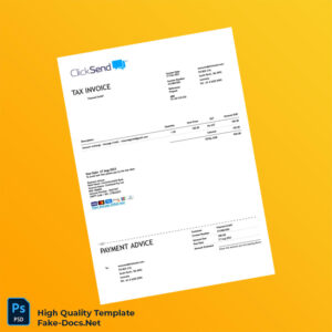 Australia ClickSend Invoice Template in Word and PDF formats Australia ClickSend Invoice Template in Word and PDF formats