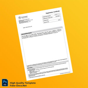 Australia Editable Vehicle Registration Certificate Template in Word and PDF formats Australia Editable Vehicle Registration Certificate Template in Word and PDF formats