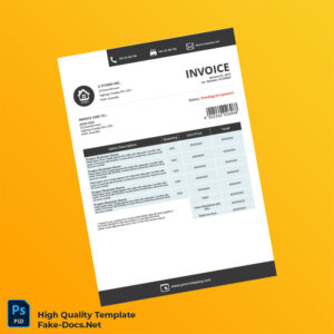 Australia G Studio Inc Invoice Template in Word and PDF formats Australia G Studio Inc Invoice Template in Word and PDF formats
