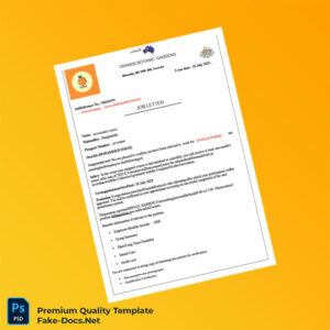 Australia Orange Botanic Gardens Employment Verification Letter Template (Word & PDF) 3 page Australia Orange Botanic Gardens Employment Verification Letter Template (Word & PDF) 3 page