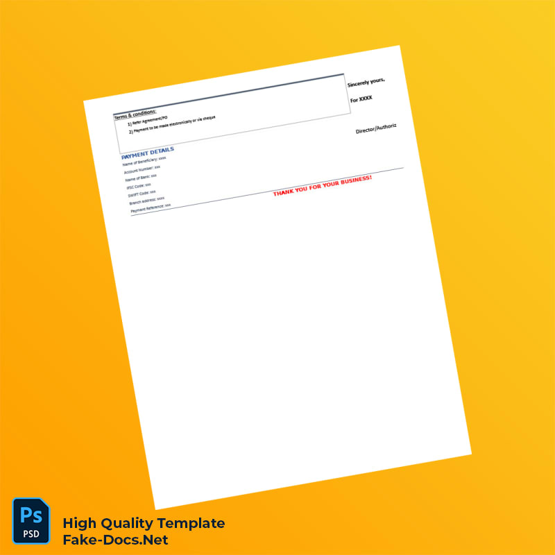 Australia Proforma Invoice Template in Word and PDF formats 4 page Australia Proforma Invoice Template in Word and PDF formats 4 page