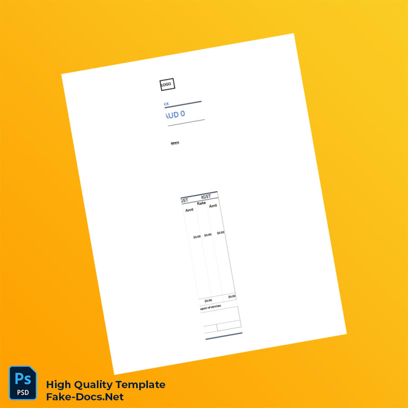 Australia Proforma Invoice Template in Word and PDF formats 4 page Australia Proforma Invoice Template in Word and PDF formats 4 page