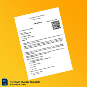 Australia RTS Company Ltd Employment Verification Letter Template (Word & PDF) 3 page Australia RTS Company Ltd Employment Verification Letter Template (Word & PDF) 3 page