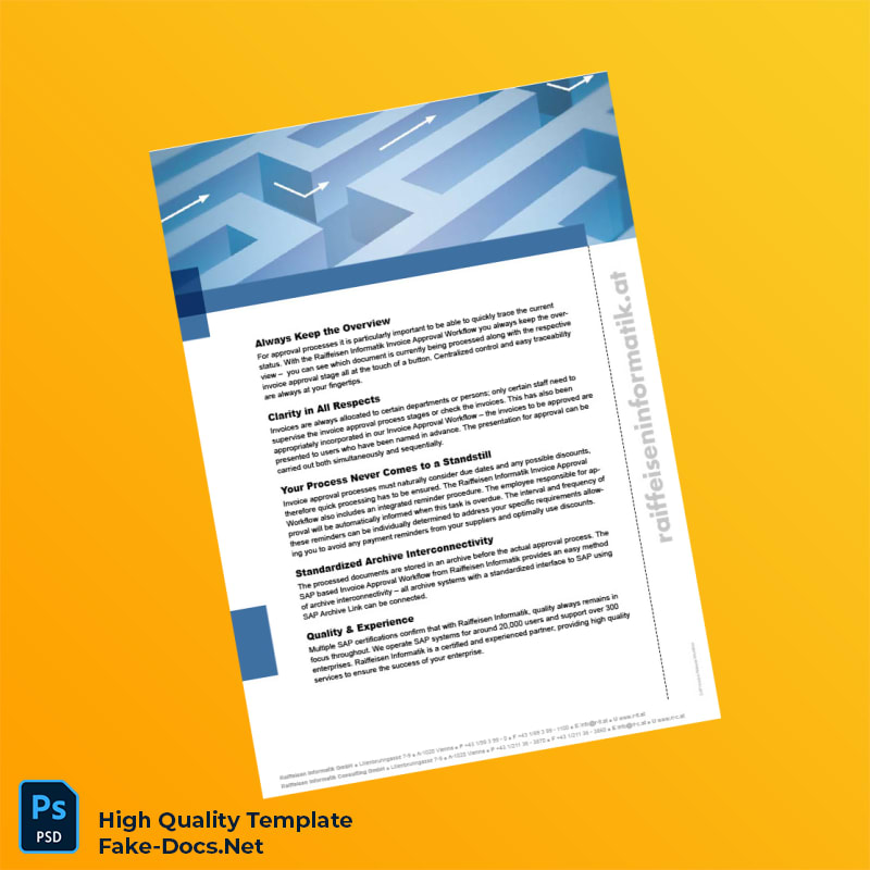 Austria Raiffeisen Informatik Invoice Template in Word and PDF formats 2 page Austria Raiffeisen Informatik Invoice Template in Word and PDF formats 2 page