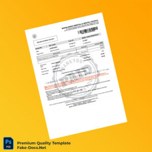 Bangladesh BM DC Portable Registration Certificate Template (Word & PDF)