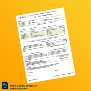 Bangladesh Bangladesh Telecommunications Company Limited Invoice Template in Word and PDF formats 3 page