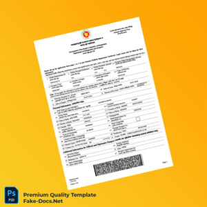 Bangladesh Government Department of Immigration and Passports Passport Application Form Template (Word & PDF) 3 page