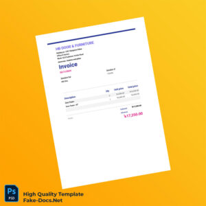 Bangladesh HB Door Furniture Invoice Template in Word and PDF formats Bangladesh HB Door Furniture Invoice Template in Word and PDF formats