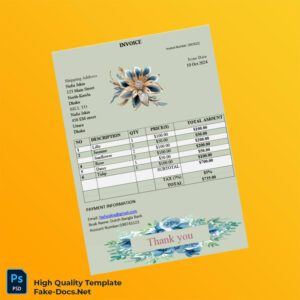 Bangladesh Invoice Template in Word and PDF formats Bangladesh Invoice Template in Word and PDF formats