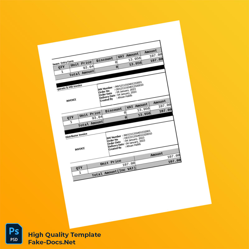 Bangladesh M_S Tasnim Ent Invoice Template in Word and PDF formats 2 page Bangladesh M_S Tasnim Ent Invoice Template in Word and PDF formats 2 page