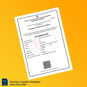 Bangladesh National Board of Revenue VAT Registration Certificate Template (Word & PDF) Bangladesh National Board of Revenue VAT Registration Certificate Template (Word & PDF)