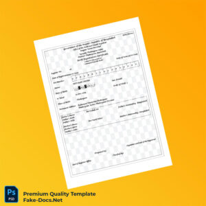 Bangladesh Office of the Birth and Death Registrar Birth Registration Certificate Template (Word & PDF) Bangladesh Office of the Birth and Death Registrar Birth Registration Certificate Template (Word & PDF)