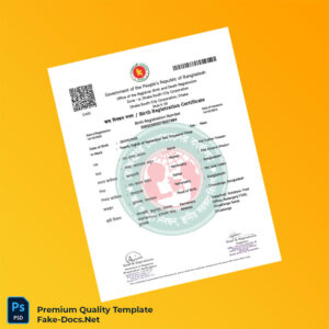 Bangladesh Office of the Registrar Birth and Death Registration Birth Certificate Template (Word & PDF) 2 page Bangladesh Office of the Registrar Birth and Death Registration Birth Certificate Template (Word & PDF) 2 page