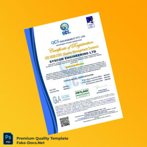 Bangladesh QCS Management Pvt Ltd Certificate of Registration Template (Word & PDF) Bangladesh QCS Management Pvt Ltd Certificate of Registration Template (Word & PDF)