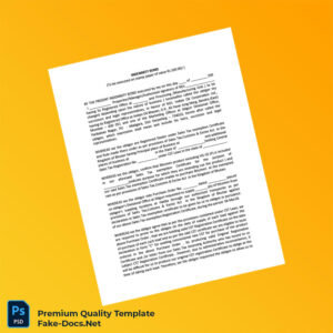 Bhutan Indemnity Bond Registration Certificate Template (Word & PDF) 2 page Bhutan Indemnity Bond Registration Certificate Template (Word & PDF) 2 page