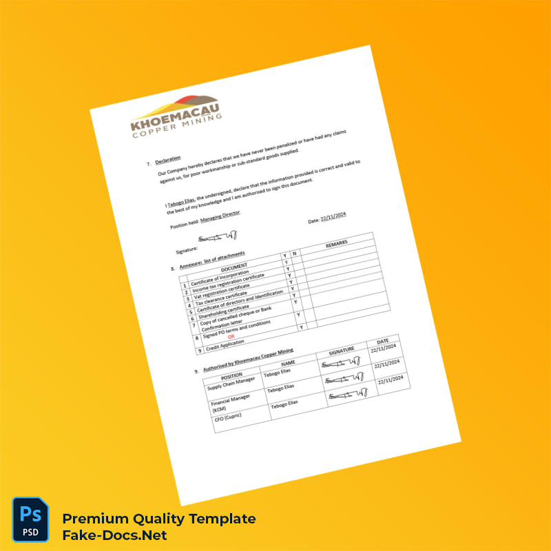 Botswana Bridgegap Investments Pty Ltd Business Registration Certificate Template (Word & PDF) 3 page Botswana Bridgegap Investments Pty Ltd Business Registration Certificate Template (Word & PDF) 3 page