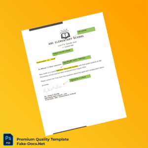 Brazil ABC Elementary School Employment Verification Letter Template (Word & PDF)