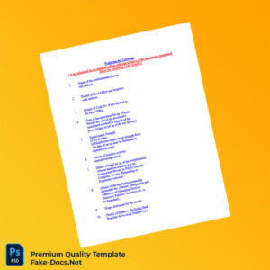 Business Registration Certificate Template (Word & PDF) 4 page