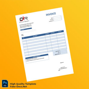 Cambodia Discovery Research Invoice Template in Word and PDF formats 2 page Cambodia Discovery Research Invoice Template in Word and PDF formats 2 page