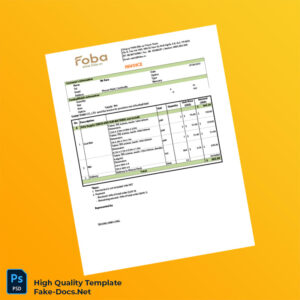 Cambodia Thanh Thinh Co Ltd Invoice Template in Word and PDF formats