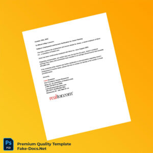 Canada Move Inc Income Verification Letter Template (Word & PDF)