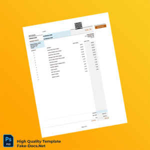 Canada Pizza Express Invoice Template in Word and PDF formats 3 page