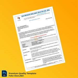 Canada The Four Seasons Hotels and Resorts Job Confirmation Letter Template (Word & PDF) 2 page