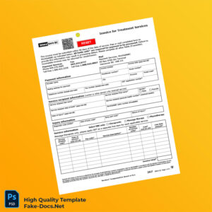 Canada WorkSafeBC Invoice Template in Word and PDF formats Canada WorkSafeBC Invoice Template in Word and PDF formats