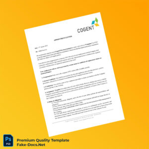 Cogent Employment Verification Letter Template (Word & PDF) 5 page