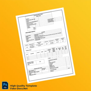 Ecuador Proforma Invoice Template in Word and PDF formats 3 page