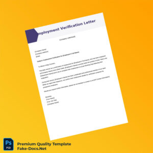 Employee Verification Letter Template (Word & PDF) 2 page Employee Verification Letter Template (Word & PDF) 2 page
