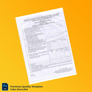 Employment Certificate Template by the Registration Trade Union in Word and PDF formats