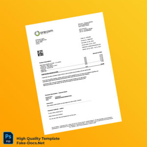 France One com Invoice Template in Word and PDF formats