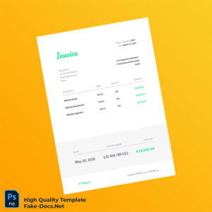 France WeasyPrint Invoice Template in Word and PDF formats