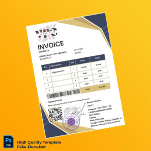 Georgia VPO TECH LTD Invoice Template in Word and PDF formats