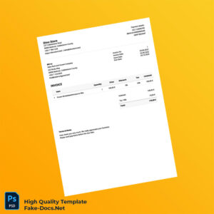 Germany Dino Store Invoice Template in Word and PDF formats Germany Dino Store Invoice Template in Word and PDF formats
