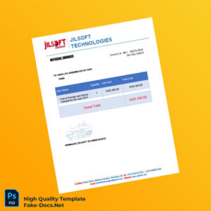 Ghana Jilsoft Technologies Invoice Template in Word and PDF formats Ghana Jilsoft Technologies Invoice Template in Word and PDF formats