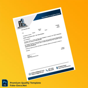 Guyana TEDA Contracting Services Employment Verification Letter Template (Word & PDF)