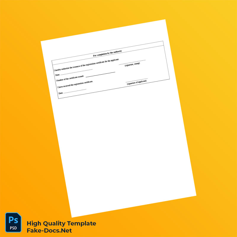 Hungary Ministry of Interior Editable Registration Certificate Template in Word and PDF formats 3 page Hungary Ministry of Interior Editable Registration Certificate Template in Word and PDF formats 3 page