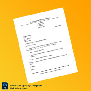 Income Verification Letter Template (Word & PDF) 2 page