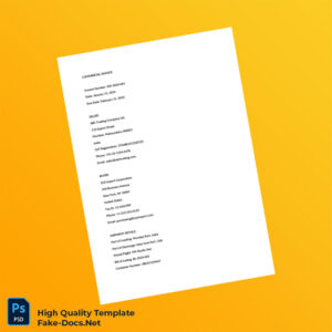 India ABC Trading Company Ltd Commercial Invoice Template in Word and PDF formats 4 page India ABC Trading Company Ltd Commercial Invoice Template in Word and PDF formats 4 page