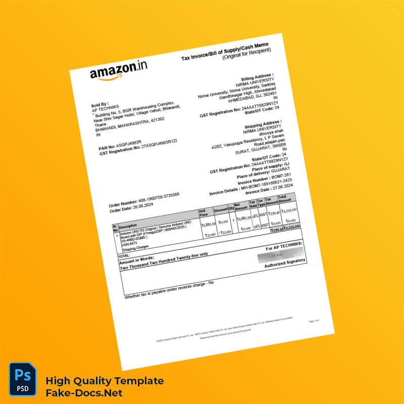 India AP TECHNIKS Invoice Template in Word and PDF formats India AP TECHNIKS Invoice Template in Word and PDF formats