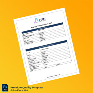 India Aclire Information Services Employment Verification Letter Template (Word & PDF) 7 page