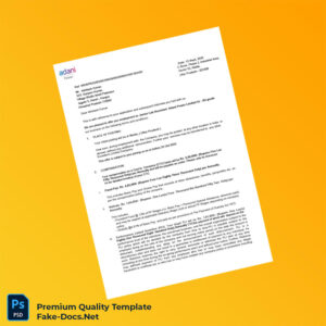 India Adani Employment Verification Letter Template (Word & PDF) 4 page