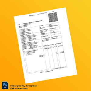 India Adinath Engineering Tax Invoice Template in Word and PDF formats 4 page