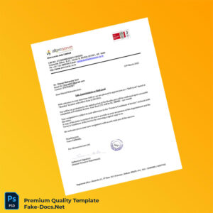 India Aforeserve com Limited Employment Verification Letter Template (Word & PDF) 4 page