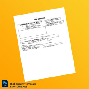 India Akruti Engineering Plastics Tax Invoice Template in Word and PDF formats 4 page